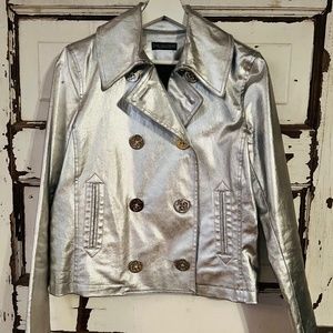 Ralph Lauren Jean Jacket Small, Silver